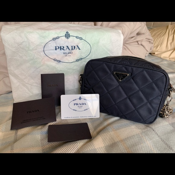nylon quilted crossbody bag